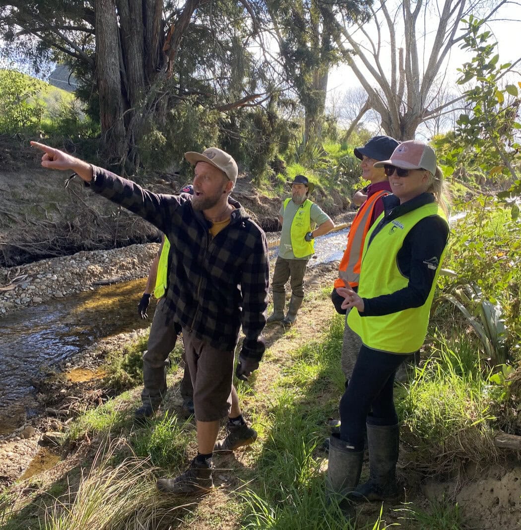 Elliot Eastern showing the damage at Beukes Bush native forest